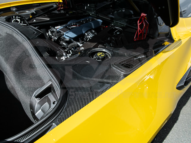 2025-Up Corvette C8 ZR1 | CARBON FIBER Engine Bay Trim Panel Cover Pair