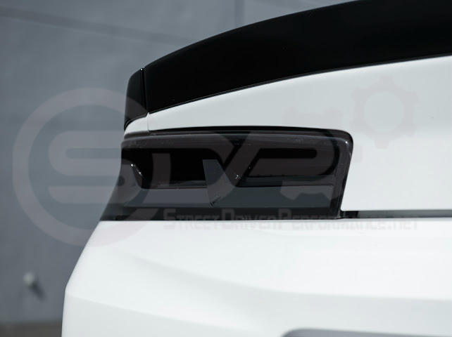 2016-2018 CHEVROLET CAMARO | SMOKE TINTED REAR TAIL LIGHT TRIM BEZEL COVER PAIR