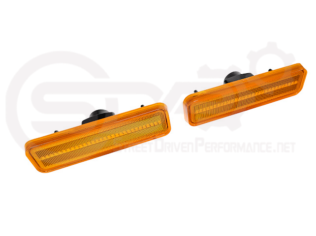 1972-1974 Dodge Charger | Front Side Marker Lens Amber Light LED Pair (Clear / Amber / Smoke)
