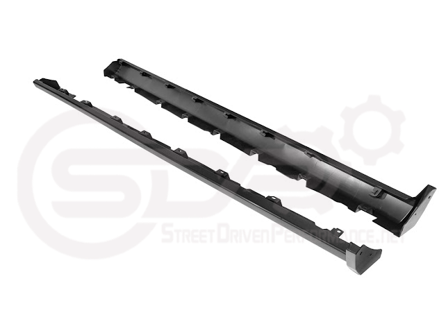 2010-2014 FORD S197 MUSTANG | GT500 STYLE SIDE SKIRTS EXTENSION PAIR ROCKER PANELS GROUND EFFECTS