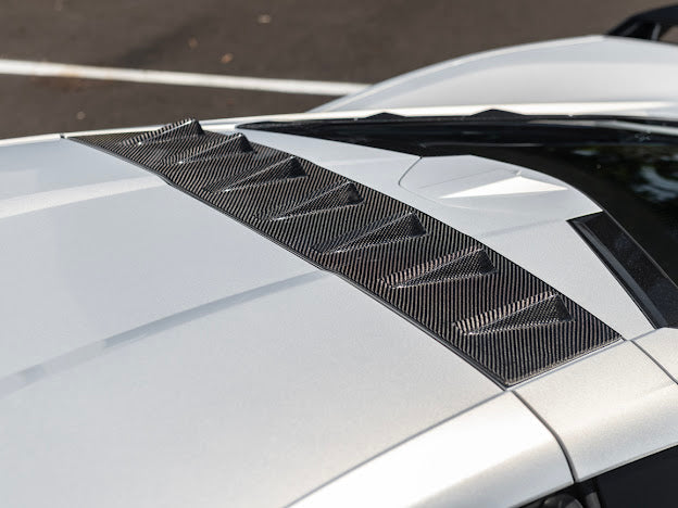 2020+ CHEVROLET CORVETTE C8 COUPE | CARBON FIBER REAR ROOF WING SPOILER VORTEX GENERATORS
