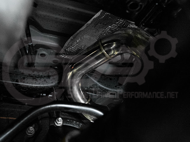 Toyota 4Runner 2025-up cat-back exhaust system with chrome or burnt blue tips, by Street Driven Performance, showing turn-down design.