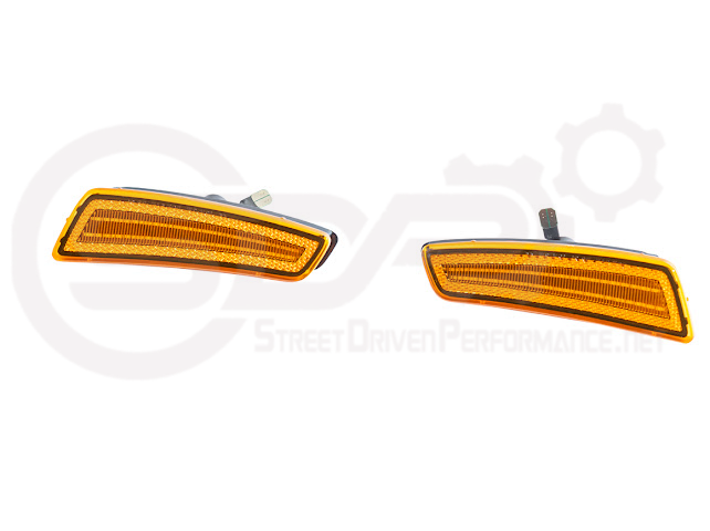 2008-2009 Pontiac G8 | Front Clear / Amber / or Smoke Lens Amber Light LED Side Markers Pair