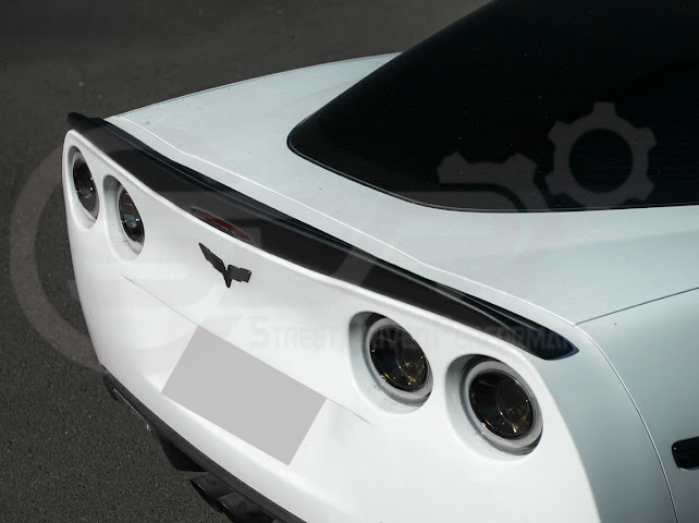 2005-2013 CHEVROLET CORVETTE C6 | SDP PERFORMANCE STYLE MATTE BLACK REAR TRUNK LID WING SPOILER