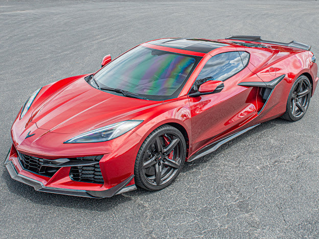 2023+ CHEVROLET CORVETTE C8 Z06/ E-RAY | CARBON FIBER SIDE FENDER VENT DOOR HANDLE TRIM PAIR