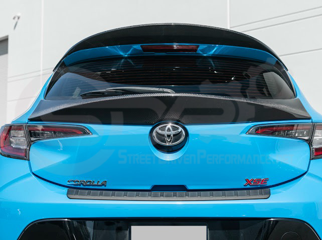 2019-UP TOYOTA GR COROLLA | JDM SDP PERFORMANCE STYLE CARBON FIBER REAR ROOF WING DUCKBILL SPOILER
