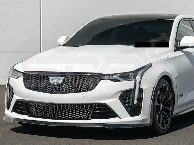 2020-Up Cadillac CT4-V Blackwing | CARBON FIBER Front Splitter Side Wheel Arches Pair