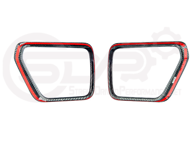 2021-UP FORD F-150 | CARBON FIBER FACTORY STYLE SIDE MIRROR FRAMES PAIR