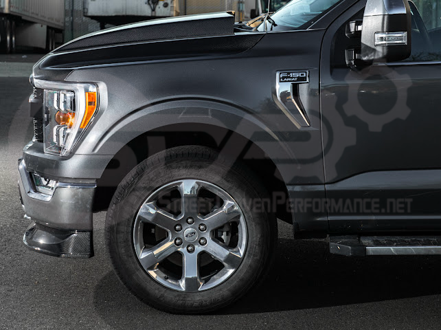 2021-Up Ford F-150 | SDP Performance CARBON FIBER 2Pcs Front Bumper Lip Splitter Ground Effects