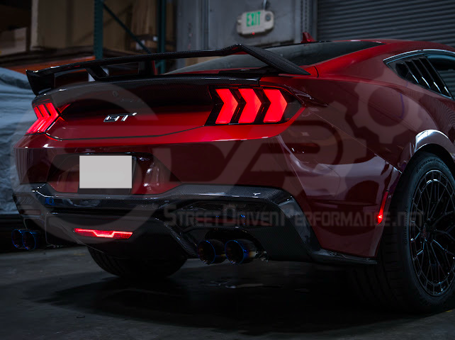 2024-Up Ford Mustang S650 | EURO Style Sequential Signal LED Clear Lenses Rear Taillights Pair