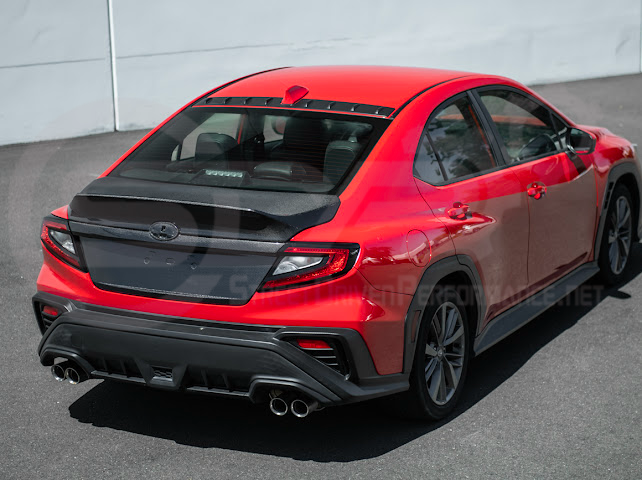 2022-Up Subaru WRX | JDM Style Carbon Fiber Rear Trunk w/ Integrated Spoiler Wing