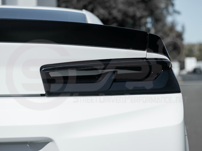 2016-2018 CHEVROLET CAMARO | SMOKE TINTED REAR TAIL LIGHT TRIM BEZEL COVER PAIR