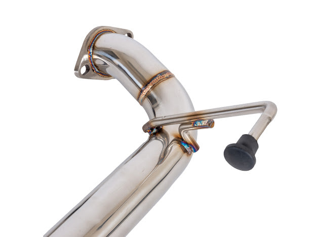 2015-2021 SUBARU WRX STI | MUFFLER DELETE QUAD TIPS CAT-BACK EXHAUST WITH BURNT BLUE TIPS