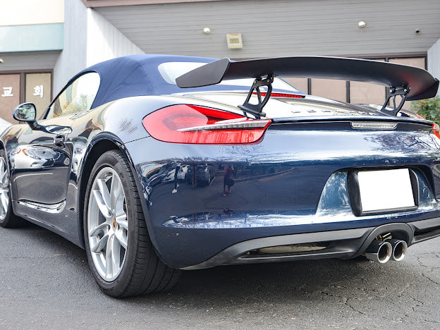 2013-2016 Porsche 981 Boxster | GT4 Style ABS Plastic Rear Trunk Wing Spoiler