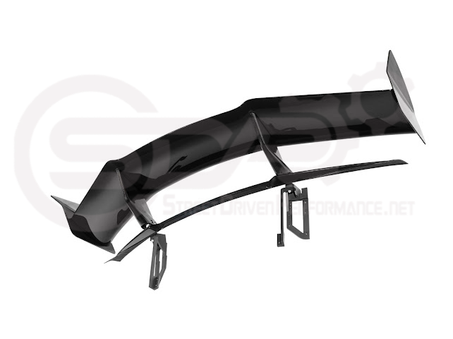 2020-UP CORVETTE C8 STINGRAY & Z51 | ZR1 STYLE CARBON FLASH REAR HIGH WING SPOILER BRACKET