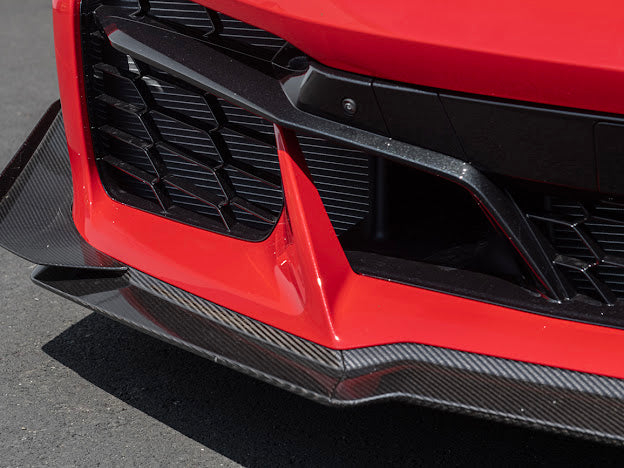 2023+ CHEVROLET CORVETTE C8 Z06 & E-RAY | CARBON FIBER FRONT SIDE CANARDS