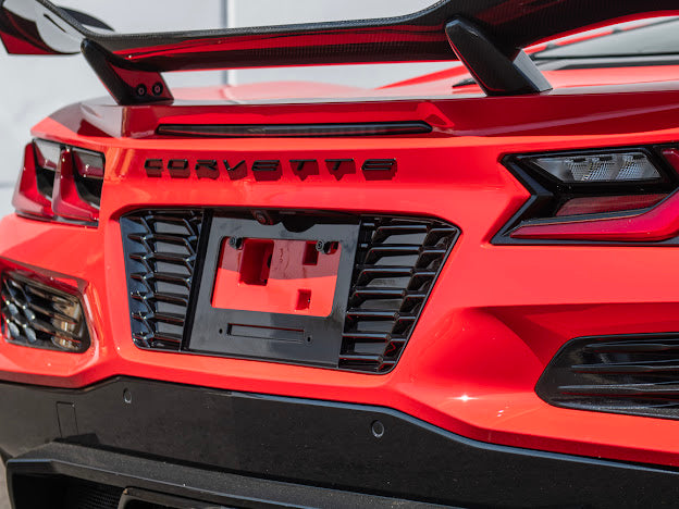 2023-UP CORVETTE C8 Z06 & E-RAY | LICENSE PLATE BACKING