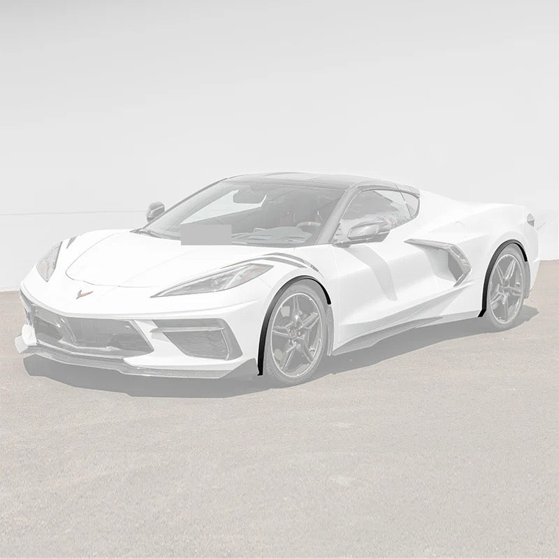 2020+ CHEVROLET CORVETTE C8 CARBON FIBER SIDE WHEEL FENDER PAIR