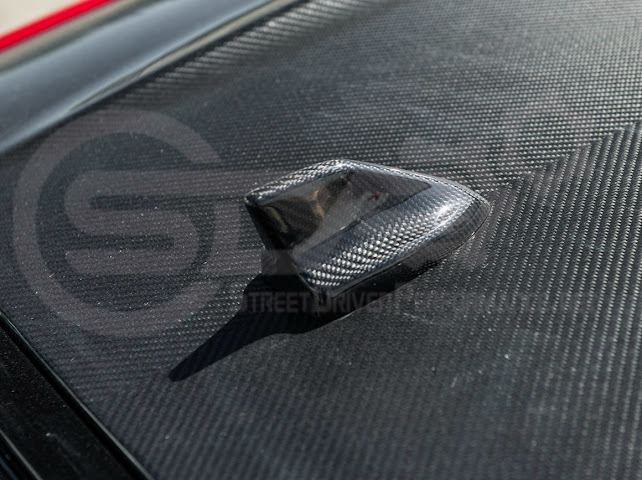 2024-Up Ford Mustang S650 | Carbon Fiber Tape-On Roof Shark Fin Antenna Cover