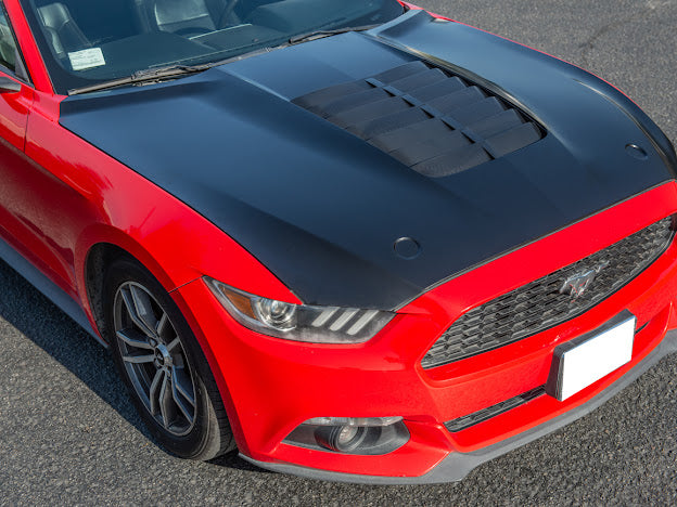 2015-23 FORD MUSTANG S550 | GT500 STYLE FRONT AIR VENTED HOOD