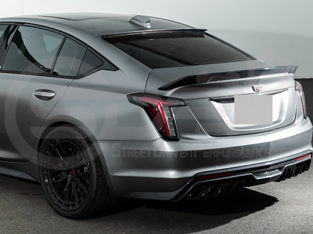 2020-Present Cadillac CT5 / CT5-V / CT5-V Blackwing | SDP Performance Style CARBON FIBER Rear Window Top Roof Spoiler Wing