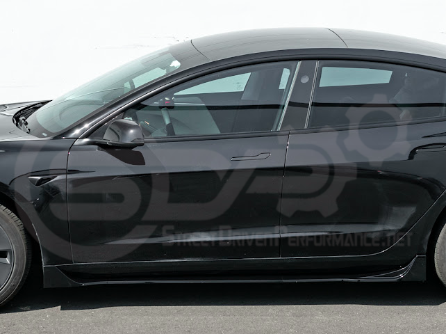 2024-UP TESLA MODEL 3 SIDE SKIRTS ROCKER PANEL GROUND EFFECTS PAIR