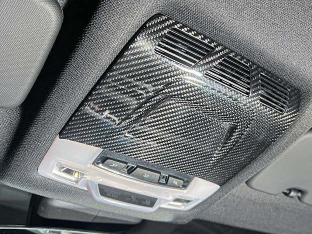2020-Up Toyota GR Supra A90 | Factory Style CARBON FIBER Reading Light Panel Trim Vent Cover