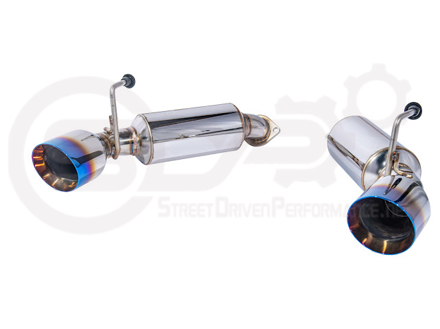 2008-2013 INFINITI G37 COUPE | MUFFLER AXLE BACK EXHAUST (ANDOLIZED SILVER OR BURNT BLUE TIPS)