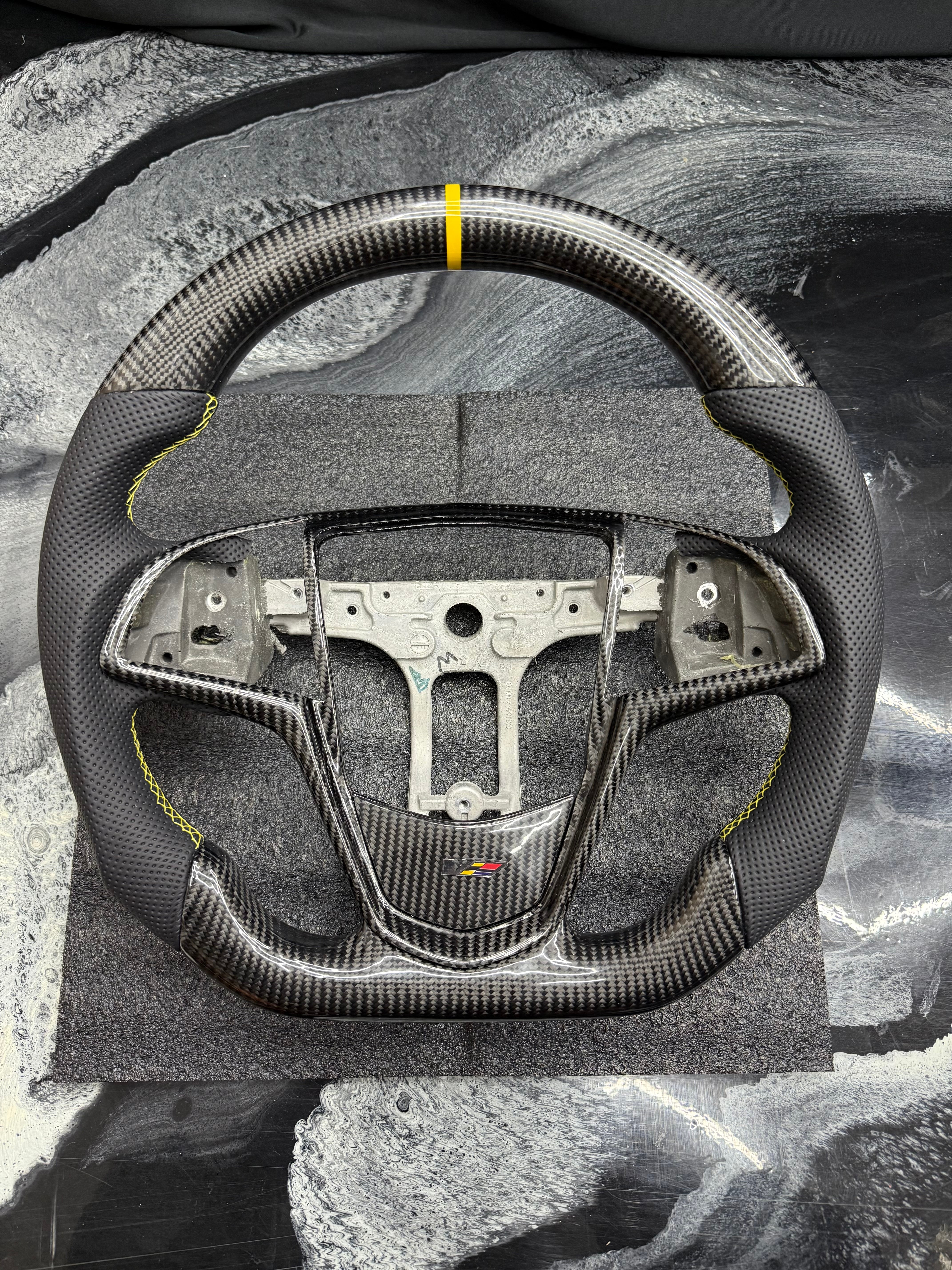 2014-2019 CADILLAC CTS, CTS-V "V3" / V-Sport & 2013-2019 ATS, ATS-V | Carbon Fiber Steering Wheels (IN STOCK NO WAIT TIMES)