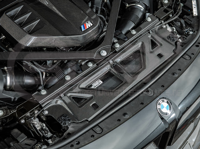 2021+ BMW G87 G80 G82 M2 M3 M4 | DRY CARBON FIBER WATER TANK RADIATING PLATE COVER TRIM