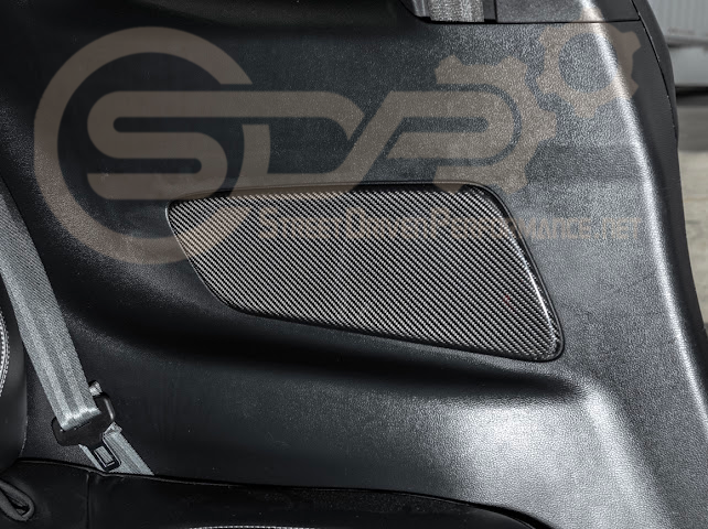 2015-2023 FORD MUSTANG S550 |CARBON FIBER REAR SEAT DECORATIVE BOARD PANEL COVER