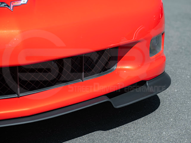 2005-2013 C6 Corvette - 427 /Grand Sport / Z06 / ZR1 | ZRA1 Style Front Splitter Lip Ground Effects (Carbon Fiber or Primer Black)
