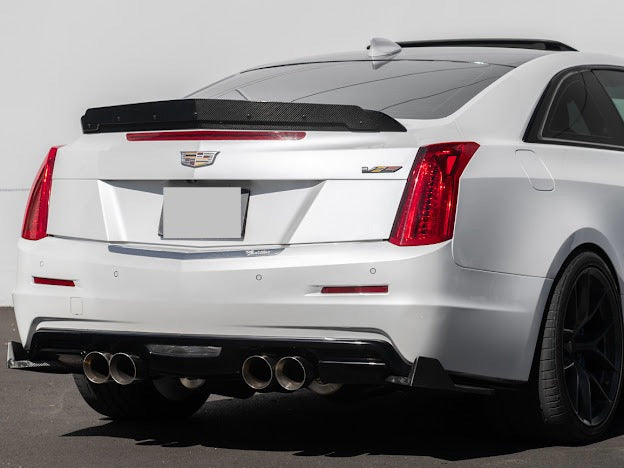 2016-2019 Cadillac ATS-V COUPE  | Wickerbill Trunk Spoiler Wing Carbon Fiber