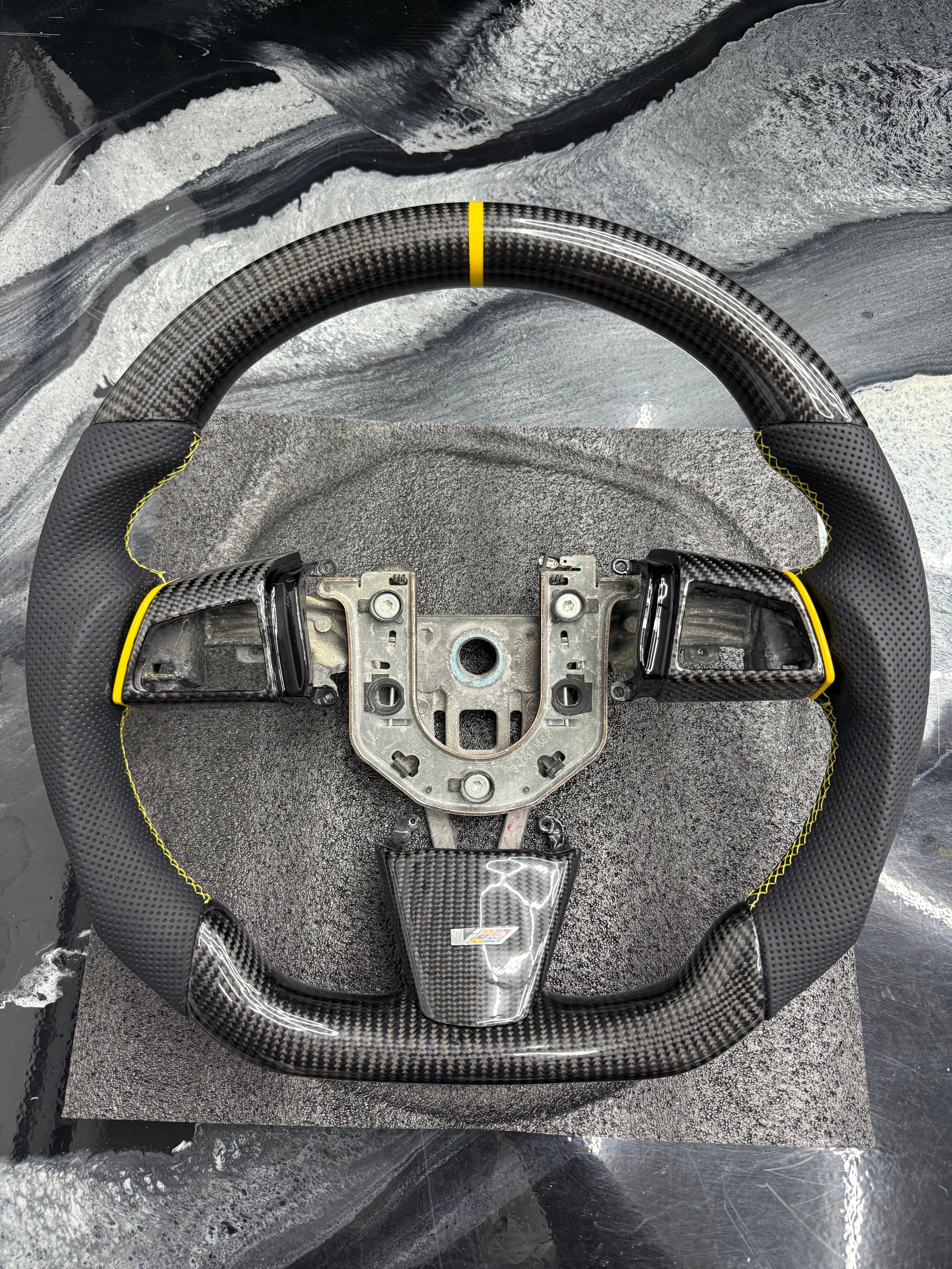 2009-2015 CADILLAC CTS-V “V2”CARBON FIBER STEERING WHEELS (IN STOCK NO WAIT TIME)