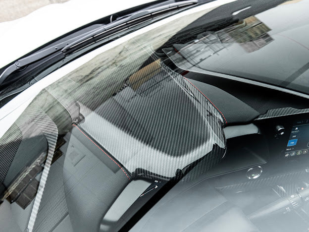 2020+ CHEVROLET CORVETTE C8 CARBON FIBER UPPER DASHBOARD PAD INSTRUSMENT PANEL COVER