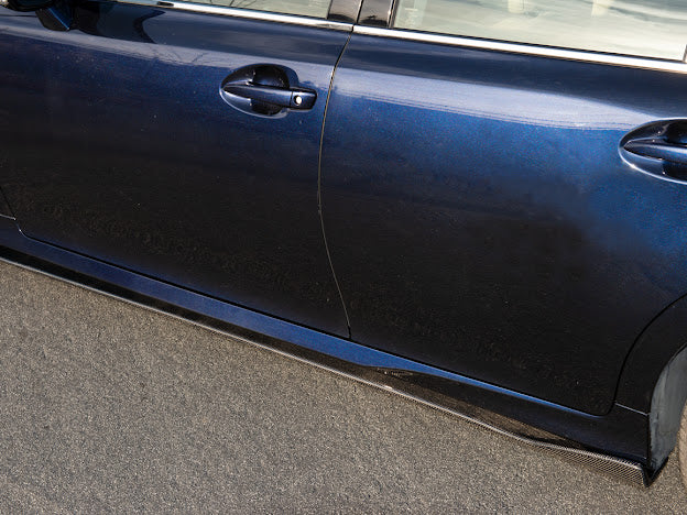 2013-Up Lexus GS-Series Lexon Style CARBON FIBER Side Skirts Rocker Panel Extension Ground Effects