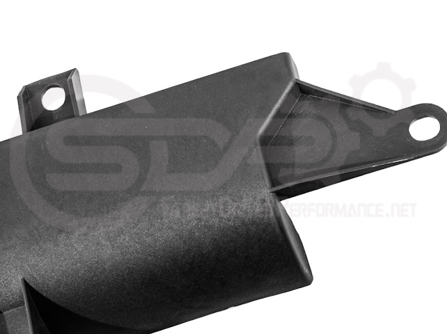 Pair of Chevrolet Corvette C8 underbody air deflector cooling duct scoops for exterior trim, designed by Street Driven Performance.