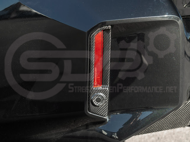 2023-UP BMW G87 M2 | FACTORY STYLE CARBON FIBER REPLACEMENT REAR BUMPER REFLECTOR TRIM PAIR