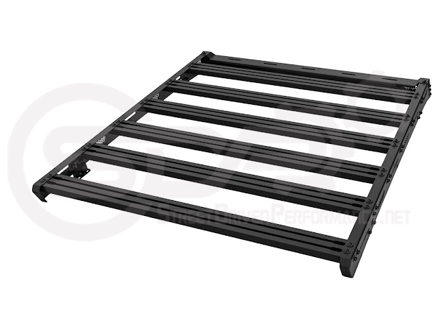 2016-2023 Toyota Tacoma | Extreme Off-Road Version 2 Carbon Steel Black Top Roof Rack Cargo Luggage Carrier