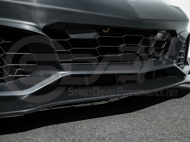 2005-2013 Corvette C6 Z06 | C7 ZR1 Style Primer Black Front Bumper Conversion Kit Replacement
