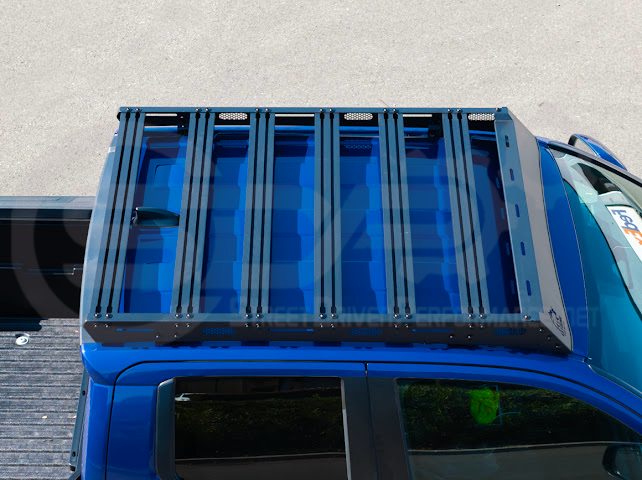 2016-2023 Toyota Tacoma | Extreme Off-Road Version 2 Carbon Steel Black Top Roof Rack Cargo Luggage Carrier