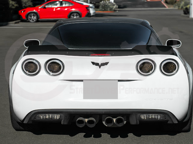 2005-2013 Corvette C6 | ZR1 Extended Style Rear Wing Wickerbill Spoiler (Matte or Gloss Black)