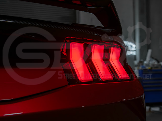 2024-Up Ford Mustang S650 | EURO Style Sequential Signal LED Clear Lenses Rear Taillights Pair