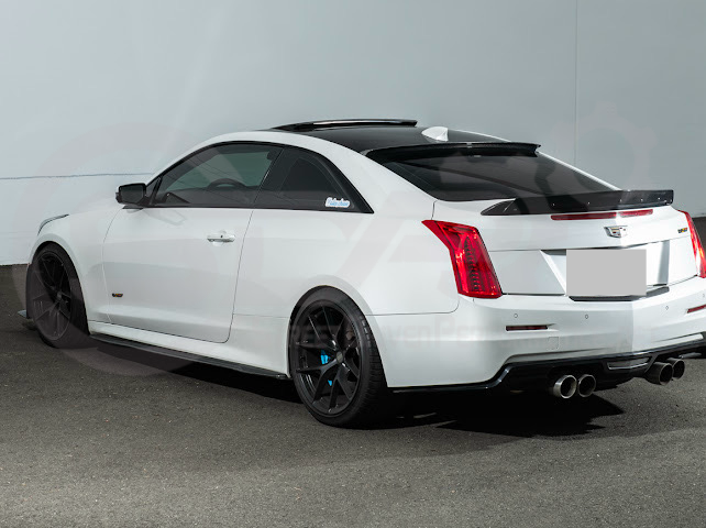 2013-2018 Cadillac ATS ATS-V Coupe | Carbon Fiber Rear Roof Top Window Spoiler Wing