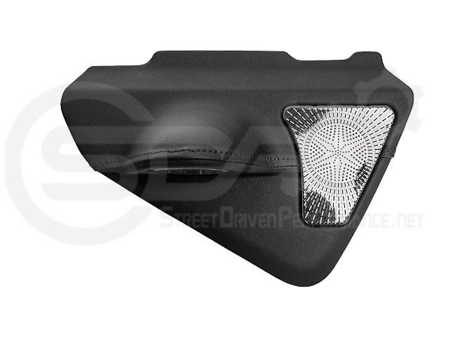 2020-Up Cadillac CT4 | Leather Dashboard Center Analog Clock & Speaker Pod (Fits all Models)