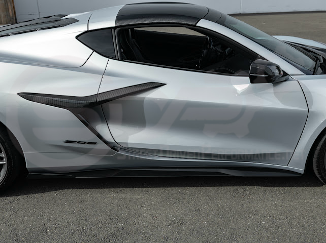 2023-UP CHEVROLET CORVETTE C8 Z06 & E-RAY | SDP PERFORMANCE TRACK STYLE SIDE SKIRTS ROCKER PANEL GROUND EFFECTS