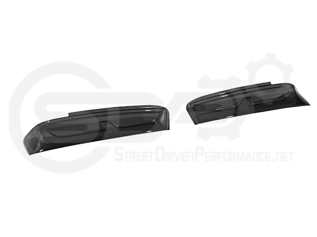 2016-2018 CHEVROLET CAMARO | SMOKE TINTED REAR TAIL LIGHT TRIM BEZEL COVER PAIR