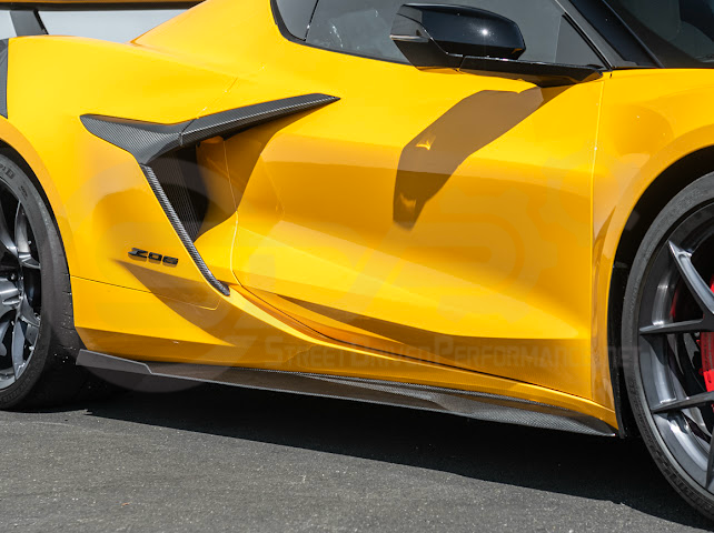 2023-UP CHEVROLET CORVETTE C8 Z06 & E-RAY | SDP PERFORMANCE TRACK STYLE SIDE SKIRTS ROCKER PANEL GROUND EFFECTS