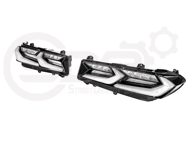 2020-Up Chevrolet Corvette C8 | Euro Style Sequential Signal LED Rear Taillights Pair (Clear or Smoke Lenses)