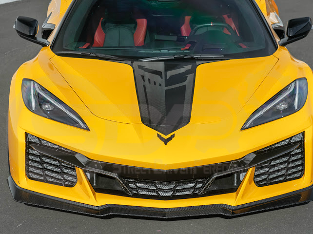 2023-Up Corvette C8 Z06 | Z07 Extended Package CARBON FIBER Front Lip Splitter Ground Effects